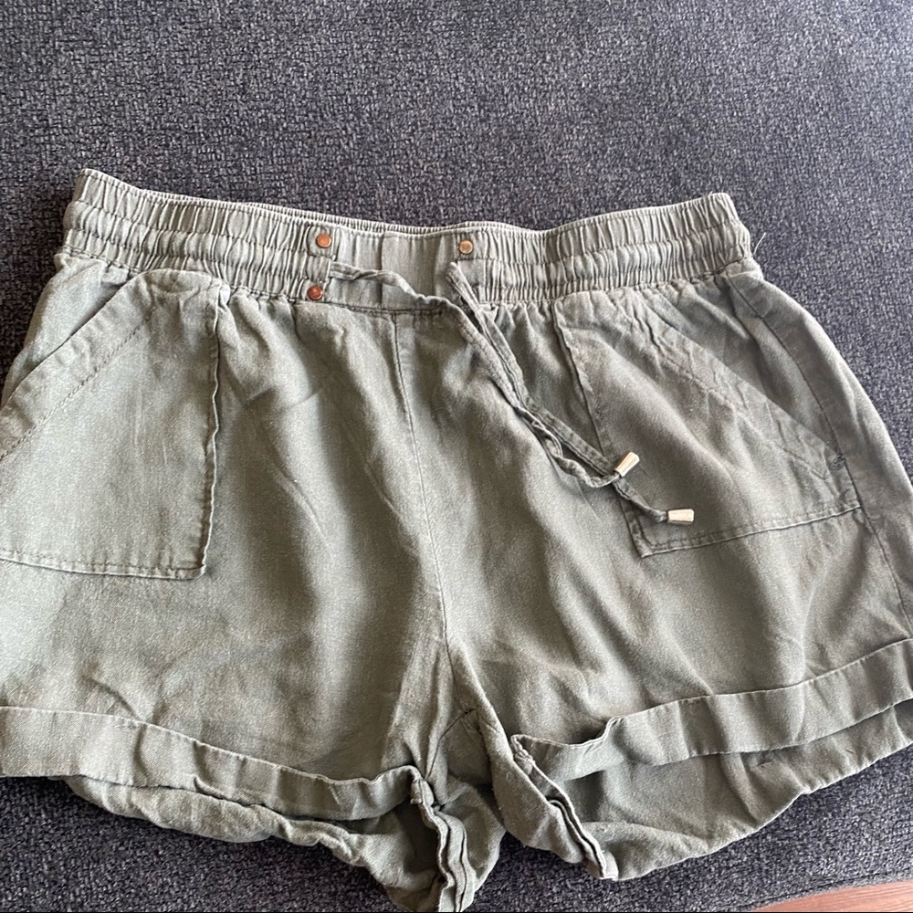 Green shorts